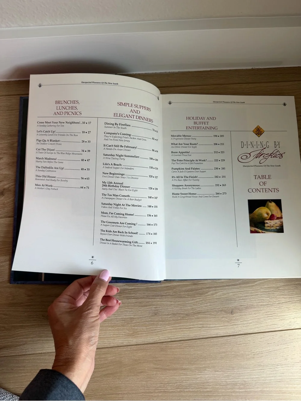 Dining by Fireflies Cookbook - Blue Cover Edition